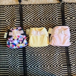 3 bumgenius newborn AIO cloth diapers